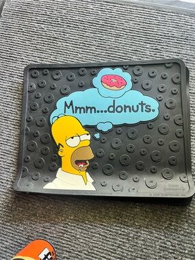 The Simpsons Homer 'Mmm...donuts' set of 2 Floor Mats (2005)